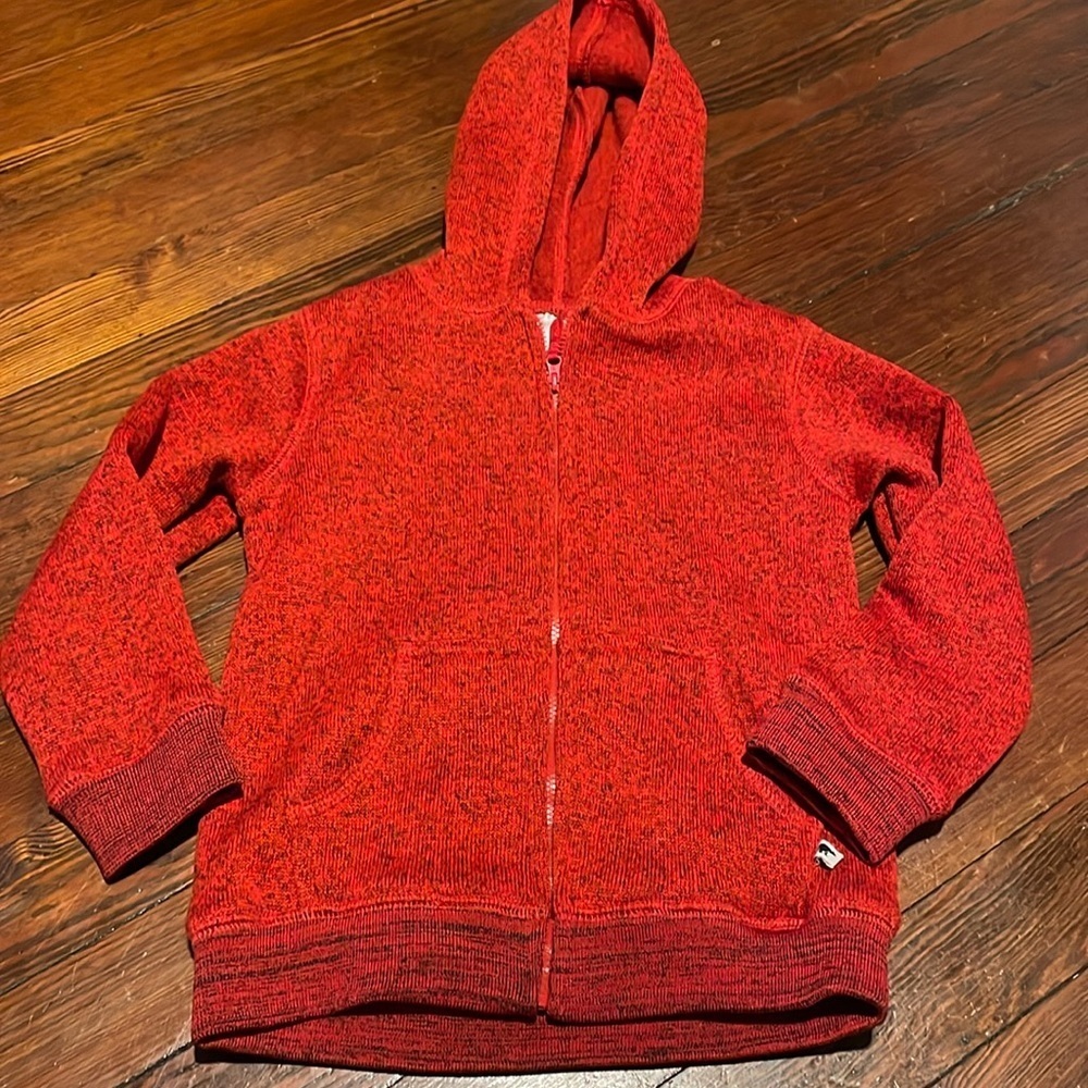 Wonderkids Boys Red Zippered Sweatshirt Size 4T